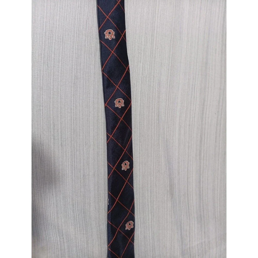 Auburn University AU All Over Print 100% Silk Neck Tie By Rah Rah Made In USA